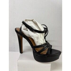 Jessica Simpson Women’s Balina Black Platform Sandal Stiletto Heel Size 9M